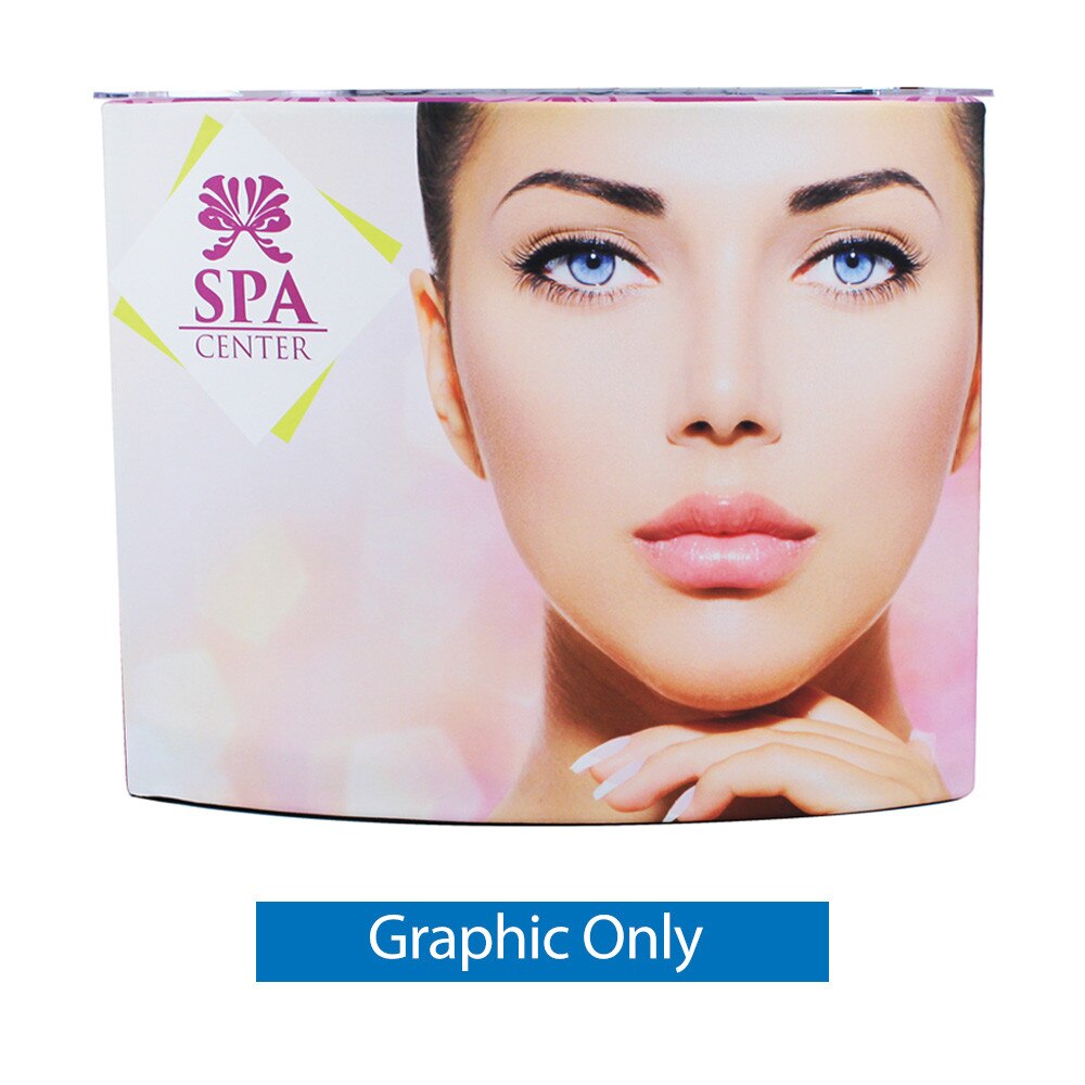 EZ Fabric Counter Curved Single — Graphic Only